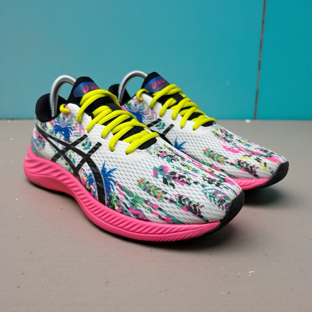 Asics Gel-Excite 9 Women's 8.5 Running Shoes Tropical Palm Tree Pink 1012B281